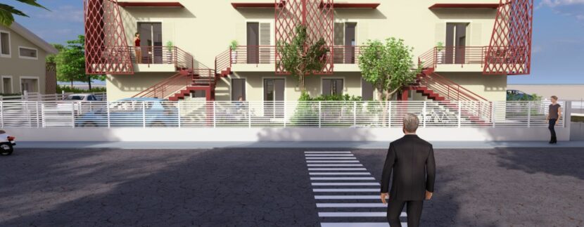 rendering blocco a fronte