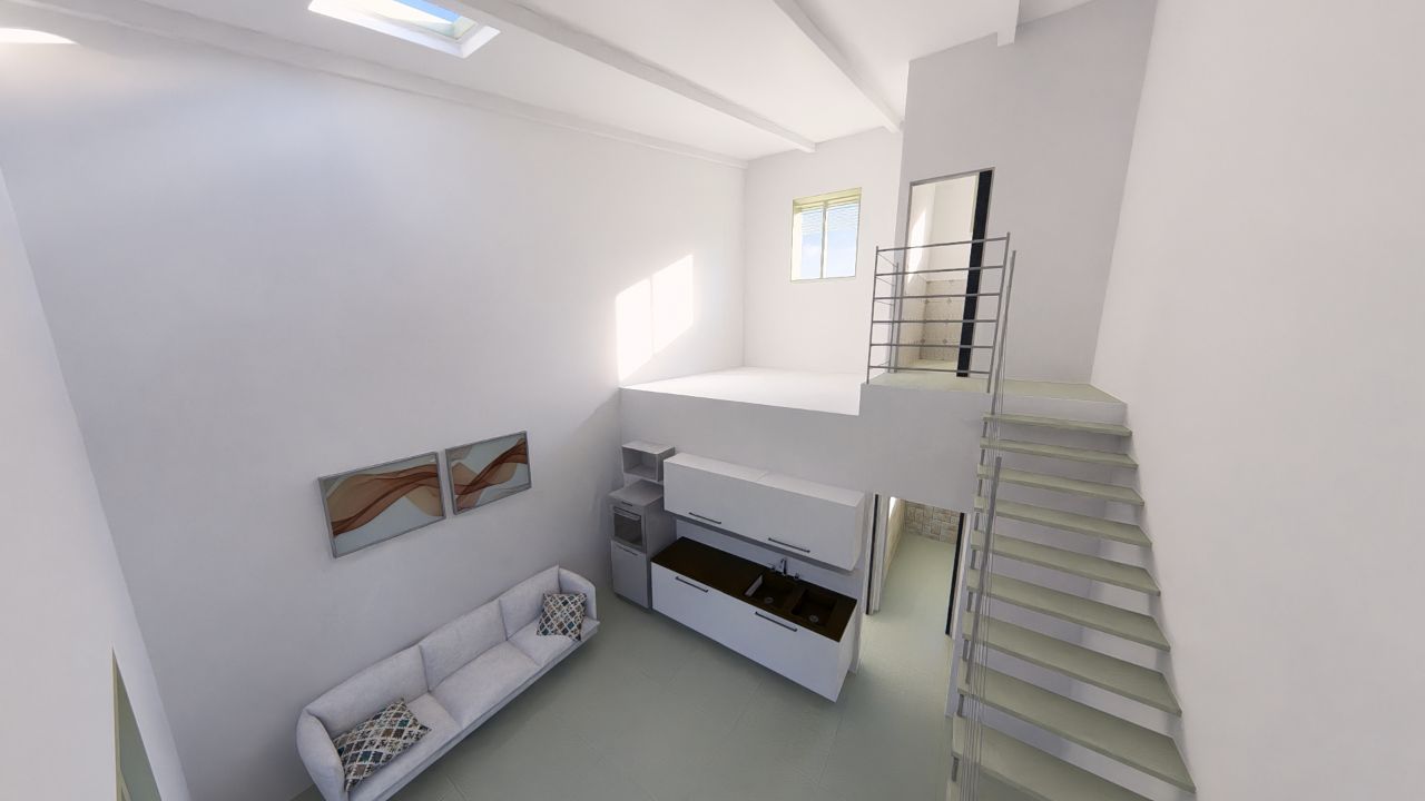 Ampio Monolocale Primo Piano con giardino al mare