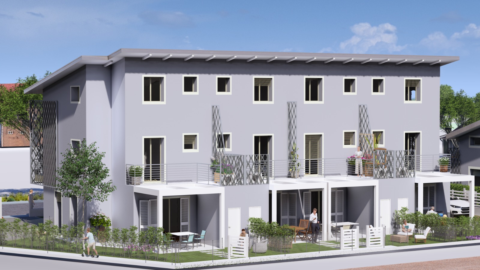 loft open space con Giardino al mare