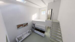 loft open space con Giardino al mare