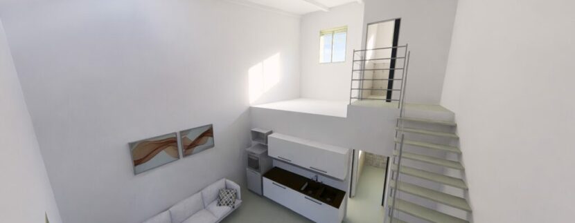 loft open space con Giardino al mare