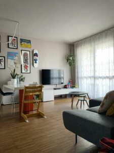 trilocale con giardino classe A
