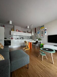 trilocale con giardino classe A