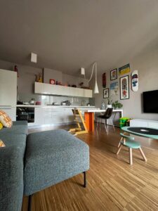 trilocale con giardino classe A