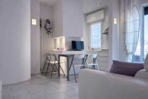 appartamento con vista mare e posto auto